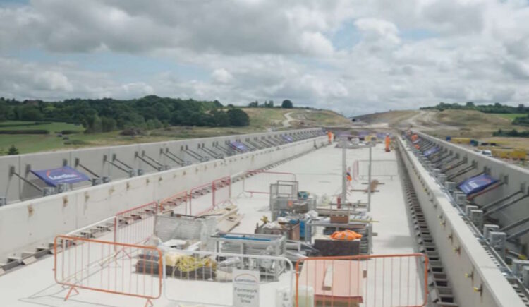 Highfurlong Brook Viaduct. // Credit: HS2