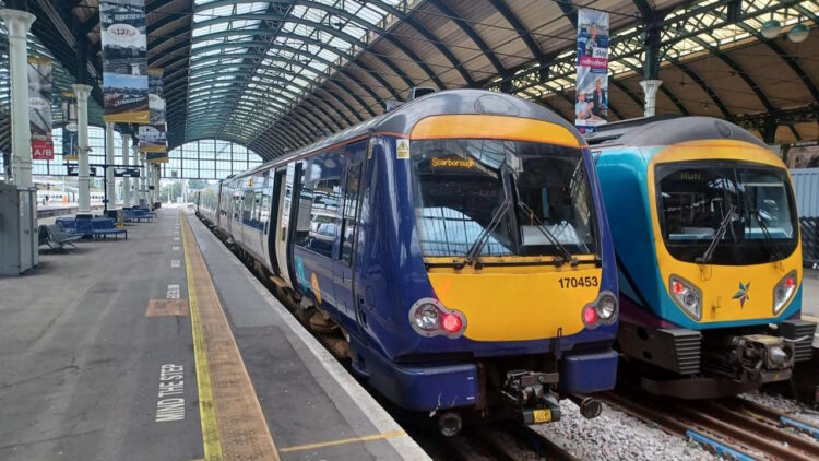 Northern and TransPennine Express trains at Hull. // Credit: Northern