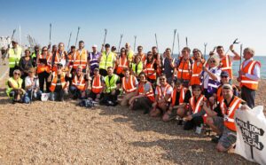 The Beach Clean volunteers on Brighton Beach