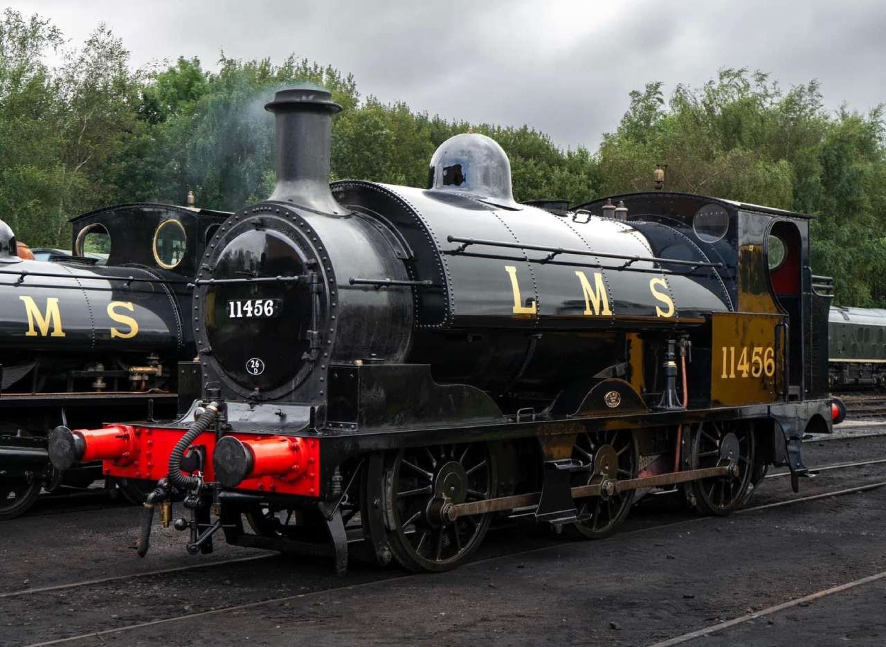 SVR Autumn Steam Gala guest loco LMS 11456 in its authentic livery. LIAM BARNES