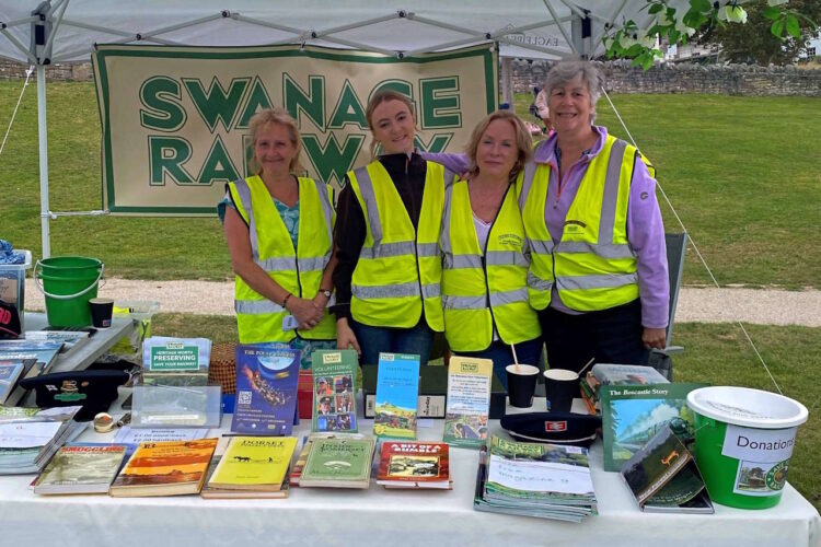 Swanage Railway stall at the Music by the Sea concert. Credit: Lorna Lock