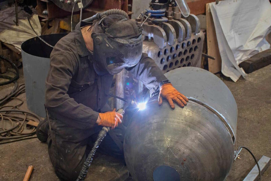 Welding at Boston Lodge