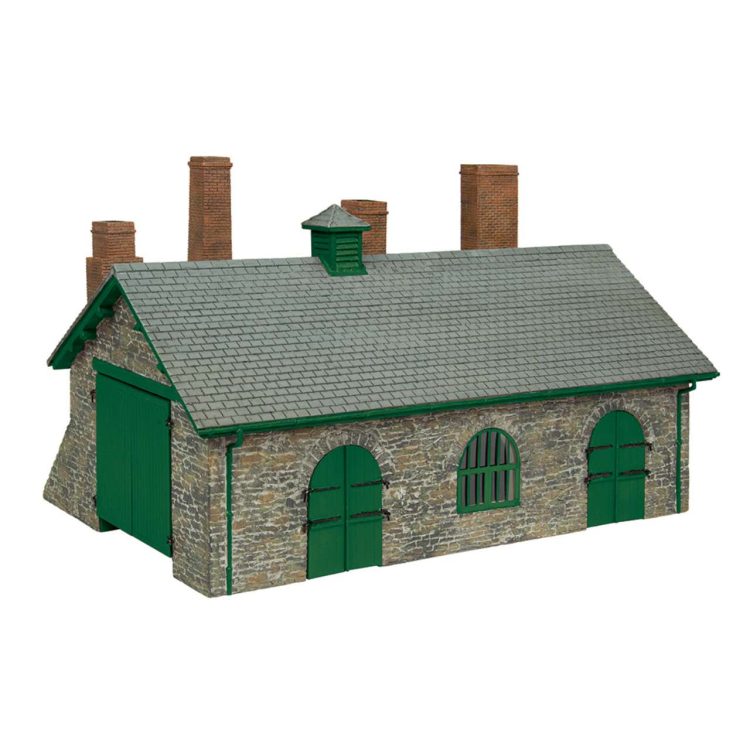 44-0198G Narrow Gauge (OO9) Blacksmith's and Wagon Workshop - Green