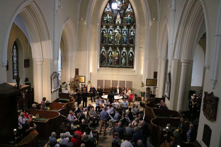 Scene from the gala concert in Down Cathedral. // Credit: Downpatrick & County Down Railway