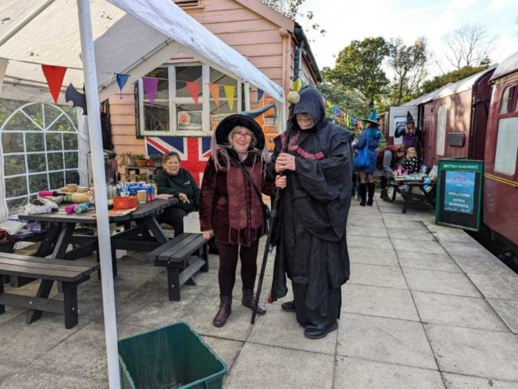 A witch and wizard at Midsomer Norton - Carolyn