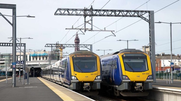 Northern trains at Blackpool North station. // Credit: Northern