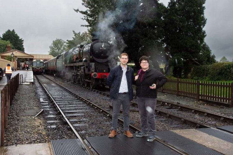 Cllr Richard Stanley, Leader of Tewkesbury Borough Council and Rachel Thatcher, Manager of Tewkesbury heritage & visitor Centre at Toddington - Ian Crowder