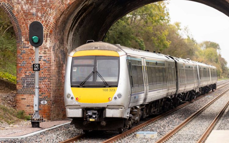 The East West Rail test train at Winslow. Credit: Network Rail