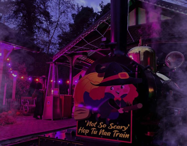 A spooky welcome at Groudle Glen. // Credit: Groudle Glen Railway