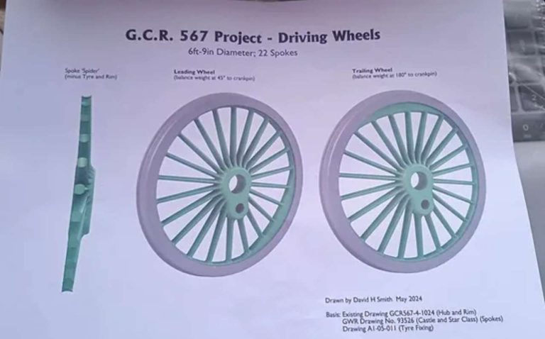 Driving wheel drawing for GCR 567