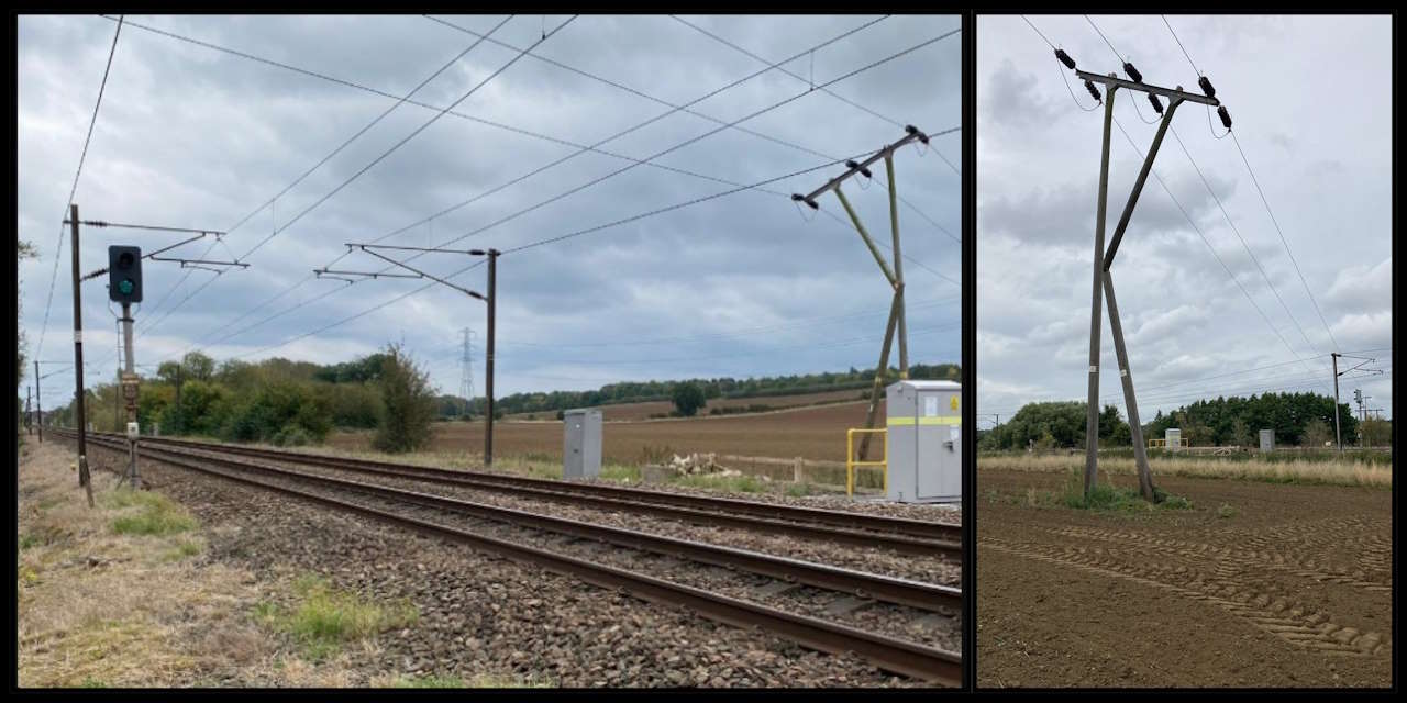 Damage to the electricity pole