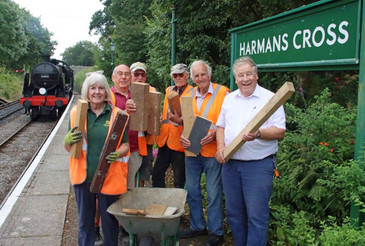 Harman's Cross station volunteers. // Credit: Andrew P.M. Wright