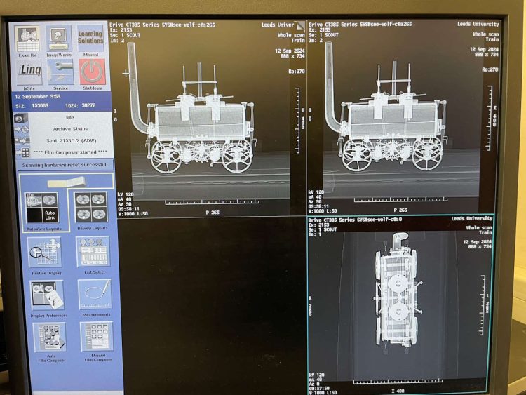 Results from the CT scan. // Credit: Leeds Industrial Museum