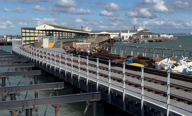 The Island Line on Ryde Pier. // Credit: Network Rail