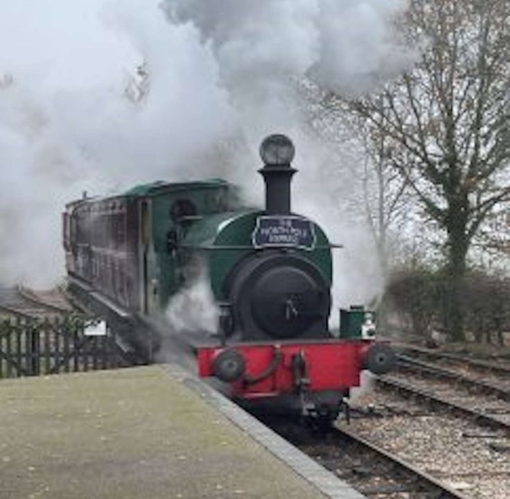 Santa Special on The Middy. // Credit: Mid-Suffolk Light Railway