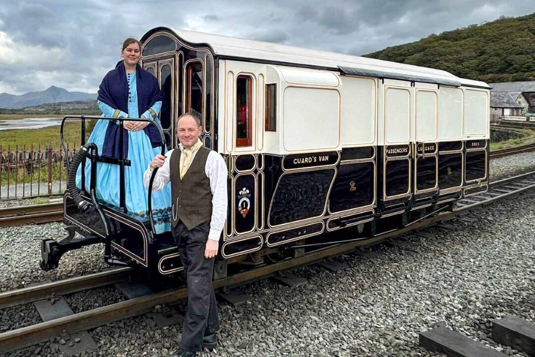 Sarah and Glenn with Van No.1 - Ffestiniog & Welsh Highland Railways