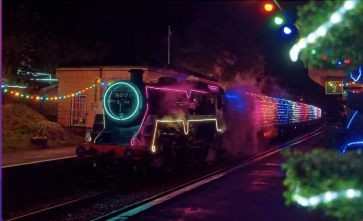 Festive Steam Illuminations // Credit: The Watercress Line