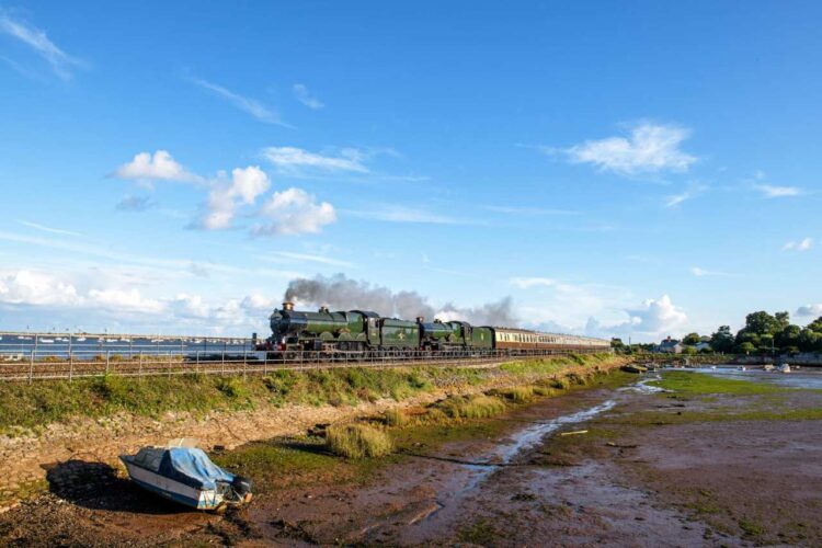 The Mayflower passing Cockwood Harbour - Karl Heath 