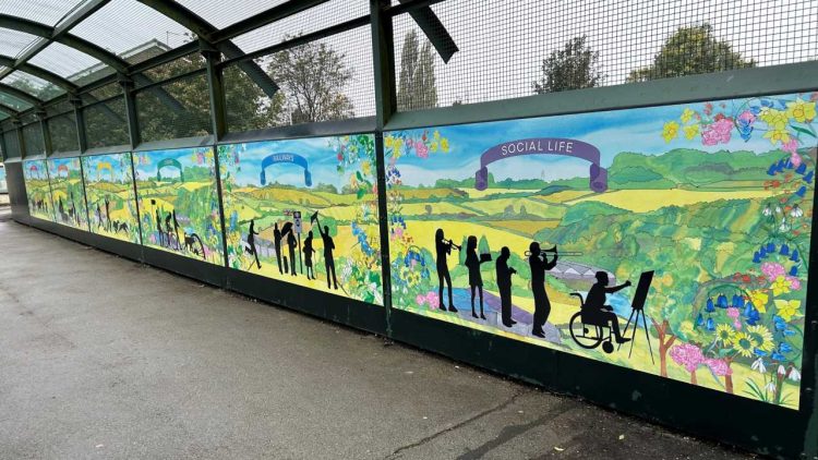 Vibrant cheerful images adorn Fitzwilliam footbridge - Northern