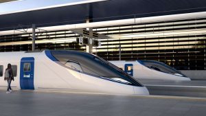 Artist's impression of an HS2 train. // Credit: HS2