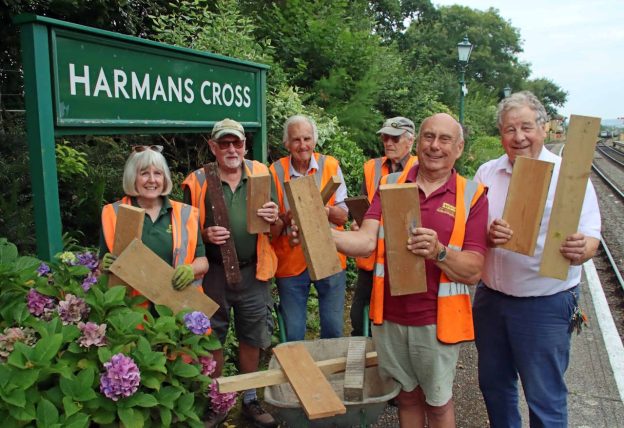 Harman's Cross station volunteers. // Credit: Andrew P.M. Wright