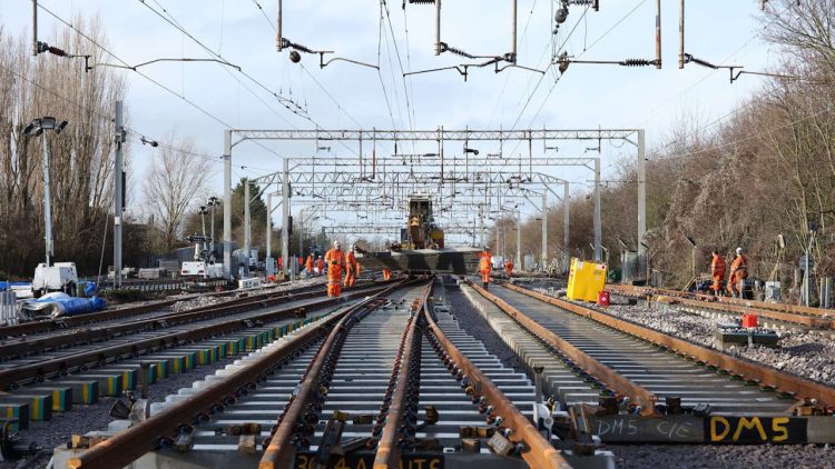 Track renewal at Colchester. // Credit: Network Rail