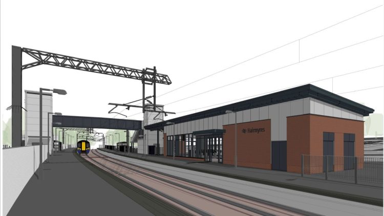 Artist impression new Hairmyres station - Network Rail