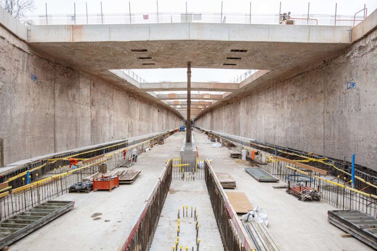 View from within Burton Green Tunnel. // Credit: HS2