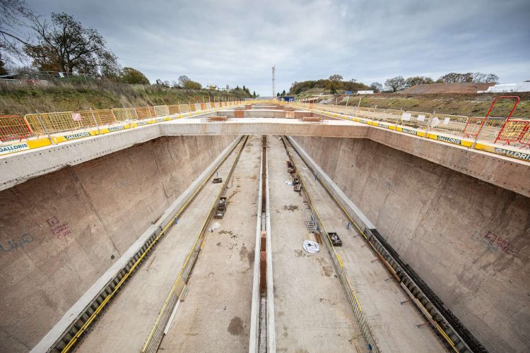 View from within Burton Green Tunnel. // Credit: HS2