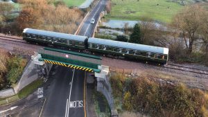 Test train on the A60 bridge at Loughborough. // Credit: Great Central Railway (Nottingham)