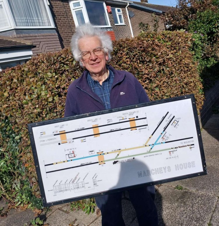 Diagram from Marcheys House signal box. // Credit: Network Rail