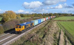 GB Railfreight inter-modal freight service. // Credit: GB Railfreight