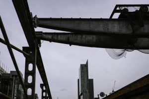 The gantry before restoration. // Credit: Science & Industry Museum,