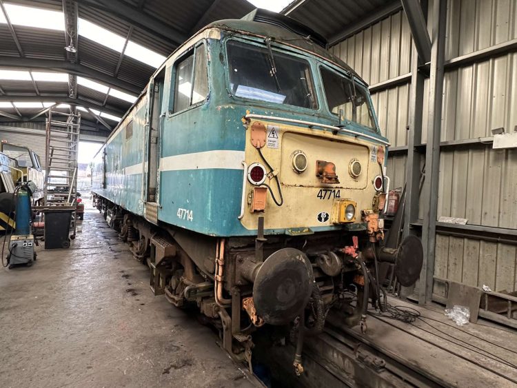 Class 47 No. 47714 ready for inspection. // Credit: Nick Keegan