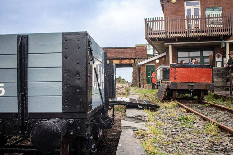 The wagon in Cambrian Railway livery. // Credit: Talyllyn Railway