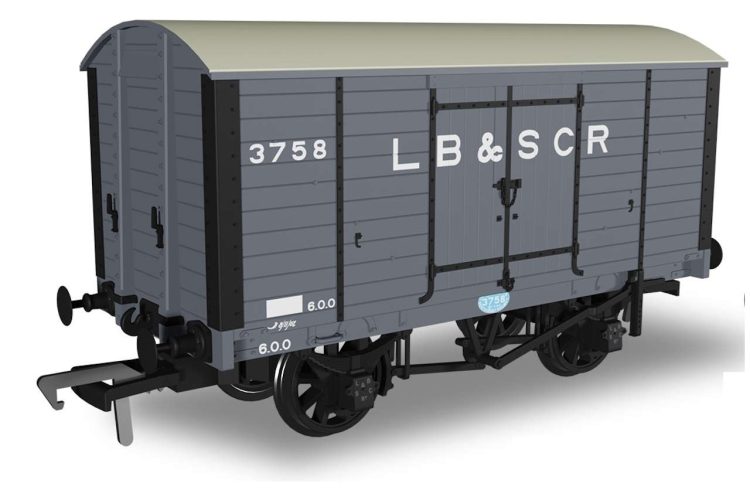 London, Brighton & South Coast Railway 8-ton goods van. // Credit: Rapido Trains UK