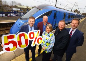 Martijn Gilbert, Dennis Fancett, Lyndsey Turner-Swift, Ian Thomas and Cllr Richard Wearmouth. // Credit: Lumo