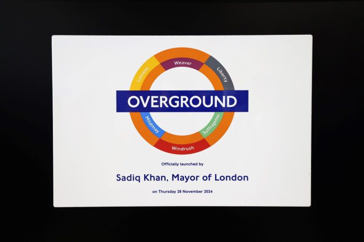 Overground naming launch plaque - TFL