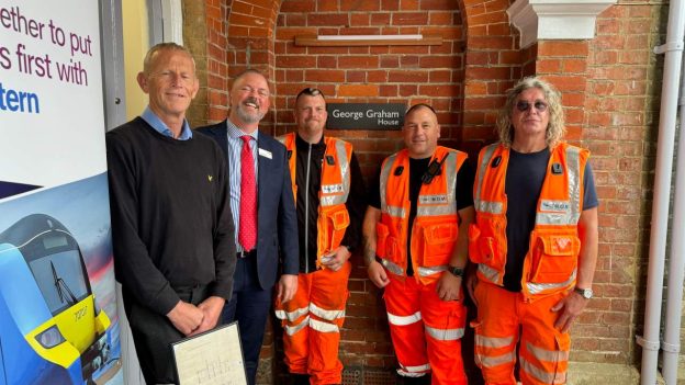 Southeastern and Network Rail staff at Robertsbridge MOM depot - Network Rail