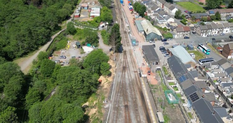 Constructing the South Wales Metro. // Credit: Transport for Wales