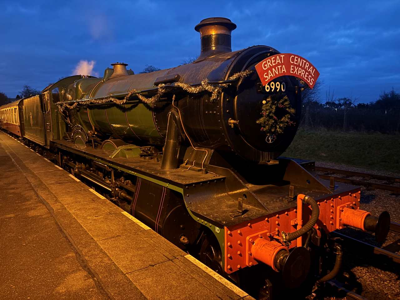 Witherslack Hall on the Santa Express - Great Central Railway