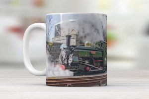 Mug featuring Linda and Blanche on the Ffestiniog Railway