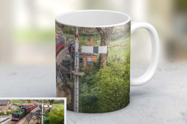 Mug featuring 7754 at Carrog on the Llangollen Railway