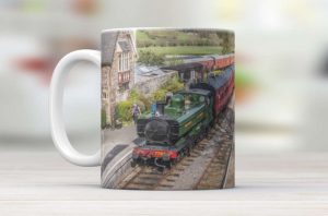 Mug featuring 7754 at Carrog on the Llangollen Railway