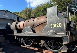 30120 being dismantled at the Flour Mill workshop. // Credit: Bill Parker