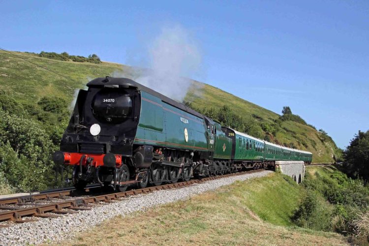 Battle of Britain Class No. 34070 'Manston'. // Credit: Andrew P>M. Wright