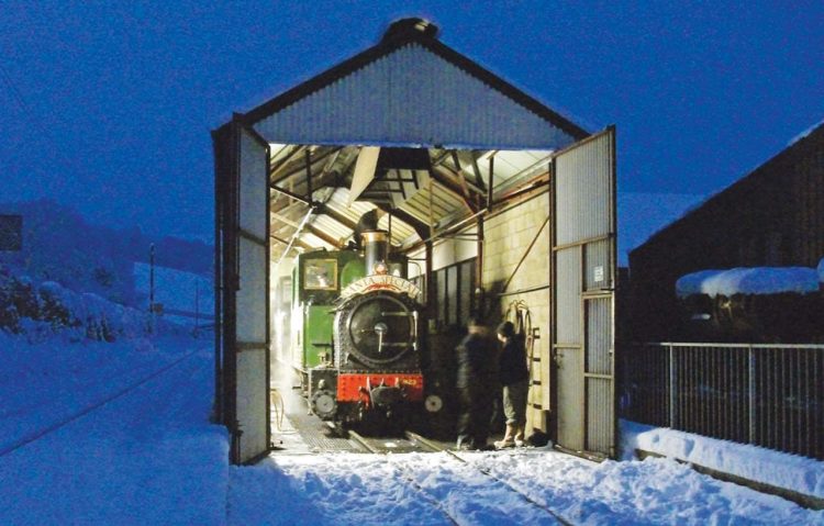 Getting ready for this year's Santa Specials. // Credit: Welshpool & Llanfair Light Railway