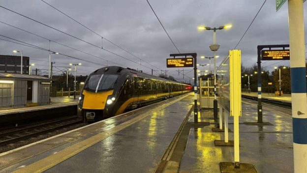 Grand Central Class 180 testing ETCS on the East Coast Main Line. // Credit: Network Rail