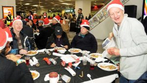 Hot meal at Birmingham New Street in 2023. // Credit: Network Rail