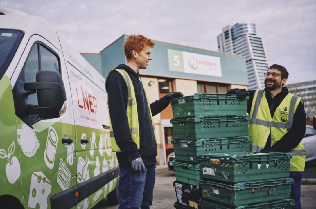 FareShare LNER van - London North Eastern Railway